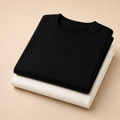 Oversized T-Shirt 2-Pack - Black and Cream