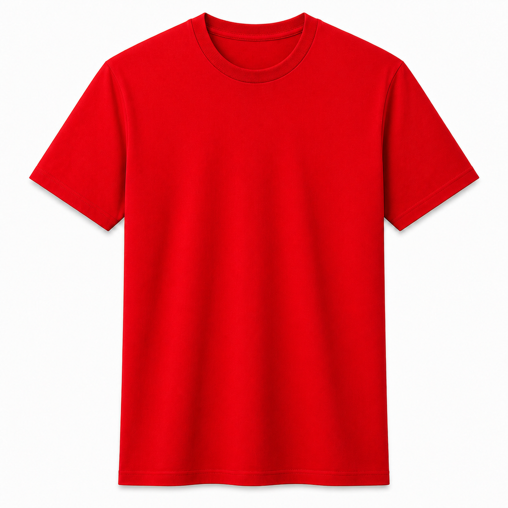 Blank Solid Regular T-Shirt - Red