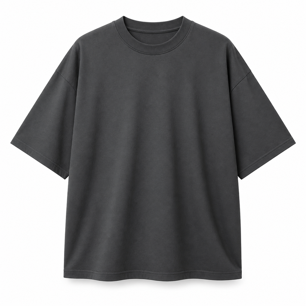 Oversized T-Shirt — Charcoal Grey