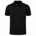 Blank Solid Polo — Black
