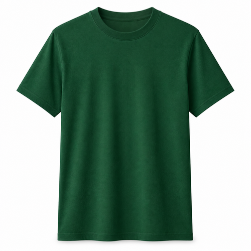 Blank Solid T-Shirt Regular Fit — Green