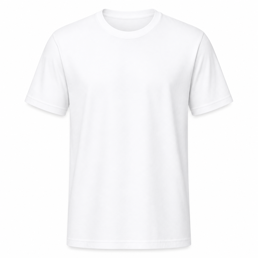 Blank Solid T-Shirt Regular Fit — White