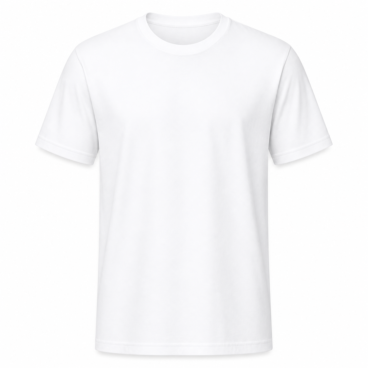 Blank Solid T-Shirt Regular Fit — White